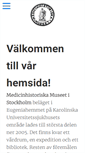 Mobile Screenshot of medicinhistoriskastockholm.se